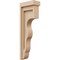 Ekena Millwork 3"W x 6"D x 18"H Thin Highland Rough Cedar Woodgrain TimberThane Corbel, Primed Tan CORUR03X06X18HLDRCPR - alternate 1